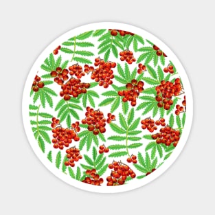 Rowan Berry Pattern in Gouache Magnet